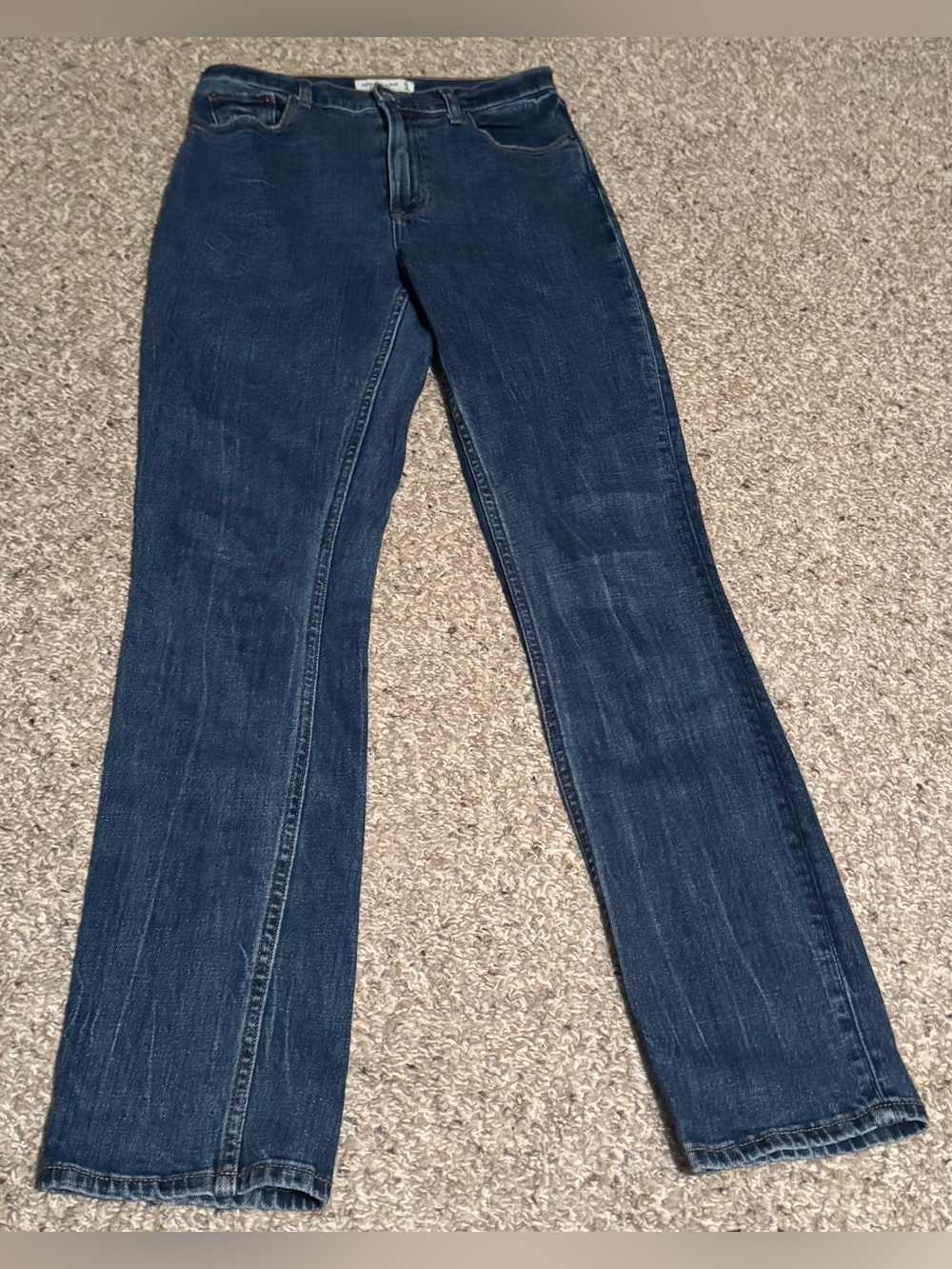 Abercrombie & Fitch The Ankle Straight Ultra High Rise Curve Love Jeans
